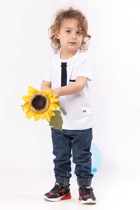 Book fotografico bambino Milano, sorriso in camera