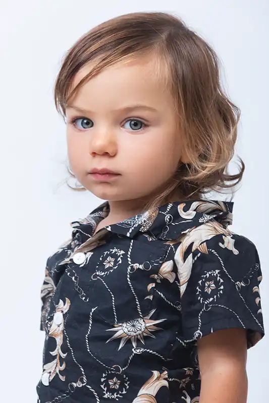 Book fotografico bambino Milano, espressione spontanea