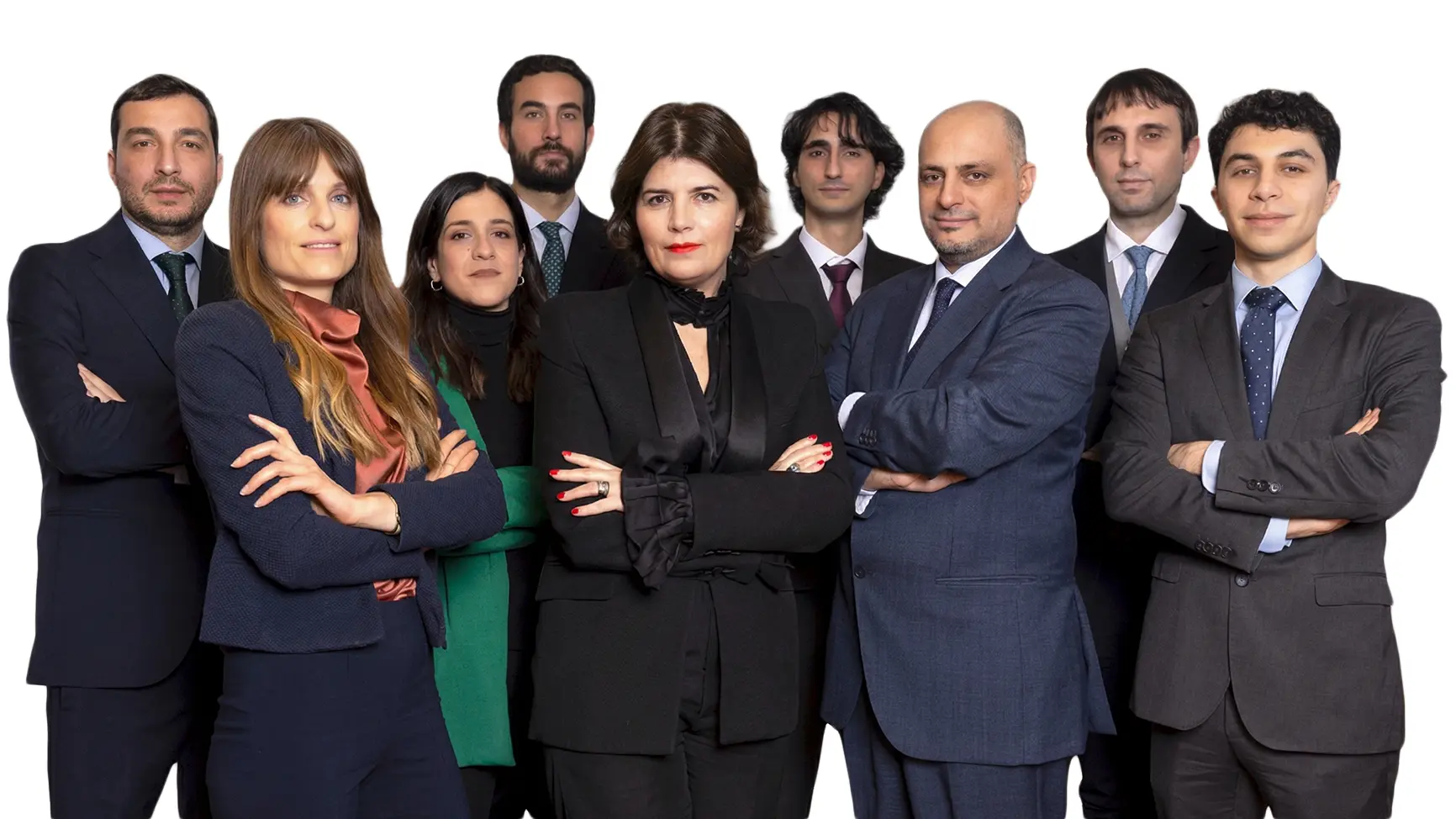 Ritratti aziendali team 9 persone in ufficio a Milano, fotografo Giovanni Miele