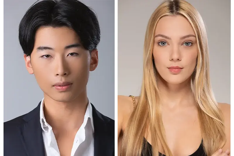 Due headshot selezionati per un book fotografico, esempi di scatti riusciti